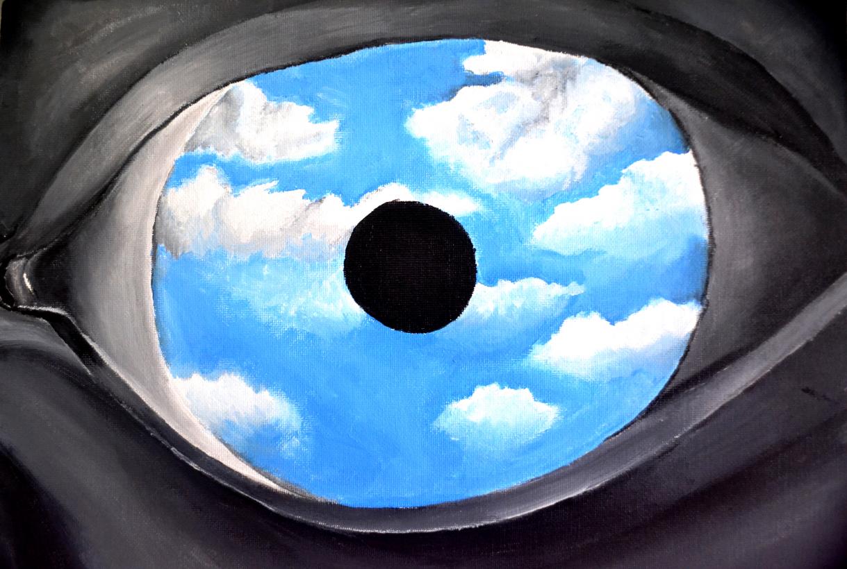 The False Mirror (inspired by Rene Magritte)
